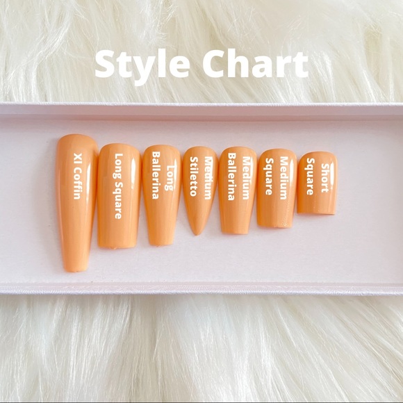 Press On Nails/ Blue Pressons/ Pressons - Picture 2 of 2